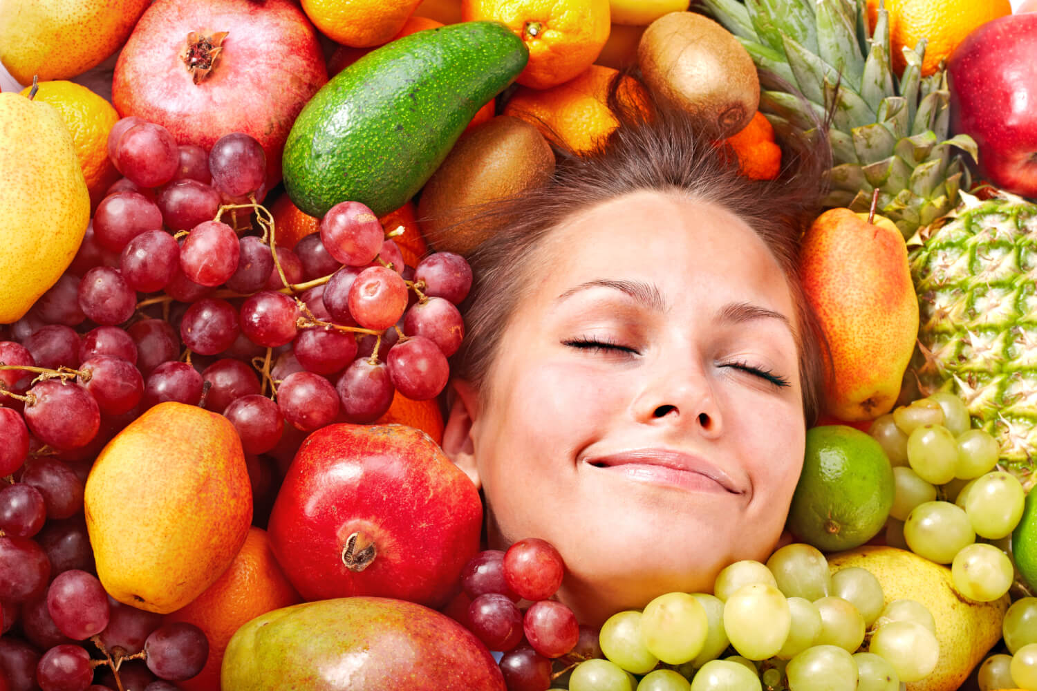 Фотосессия с овощами и фруктами